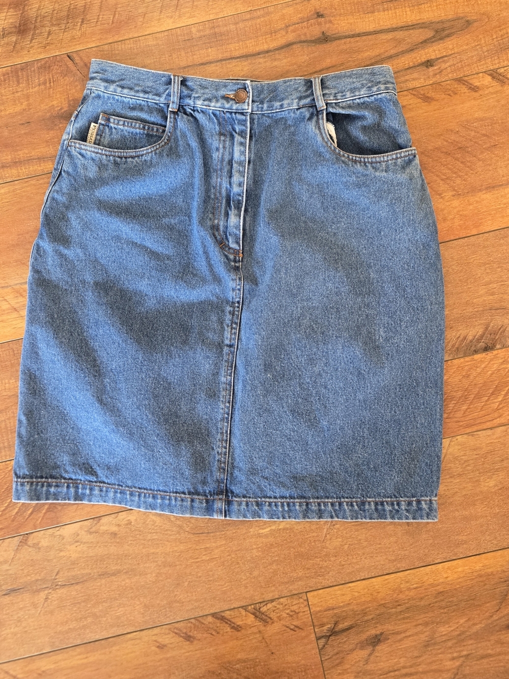 Vintage Pendleton Blue Denim Mini Skirt